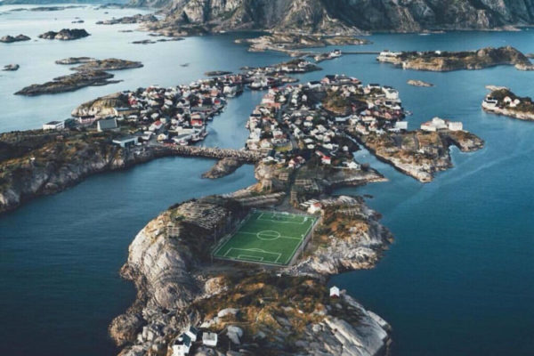 The world’s most beautiful football stadium on the sea