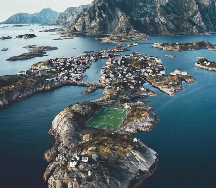 The world’s most beautiful football stadium on the sea